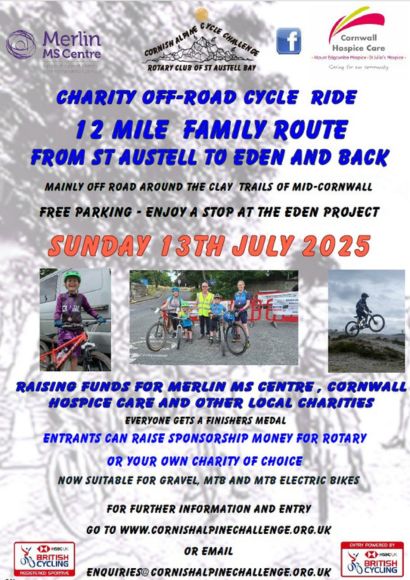 Cornish Alpine Cycle Challenge 12 Mile Poster