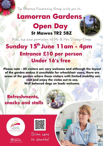 Lamorran Gardens Open Day Poster